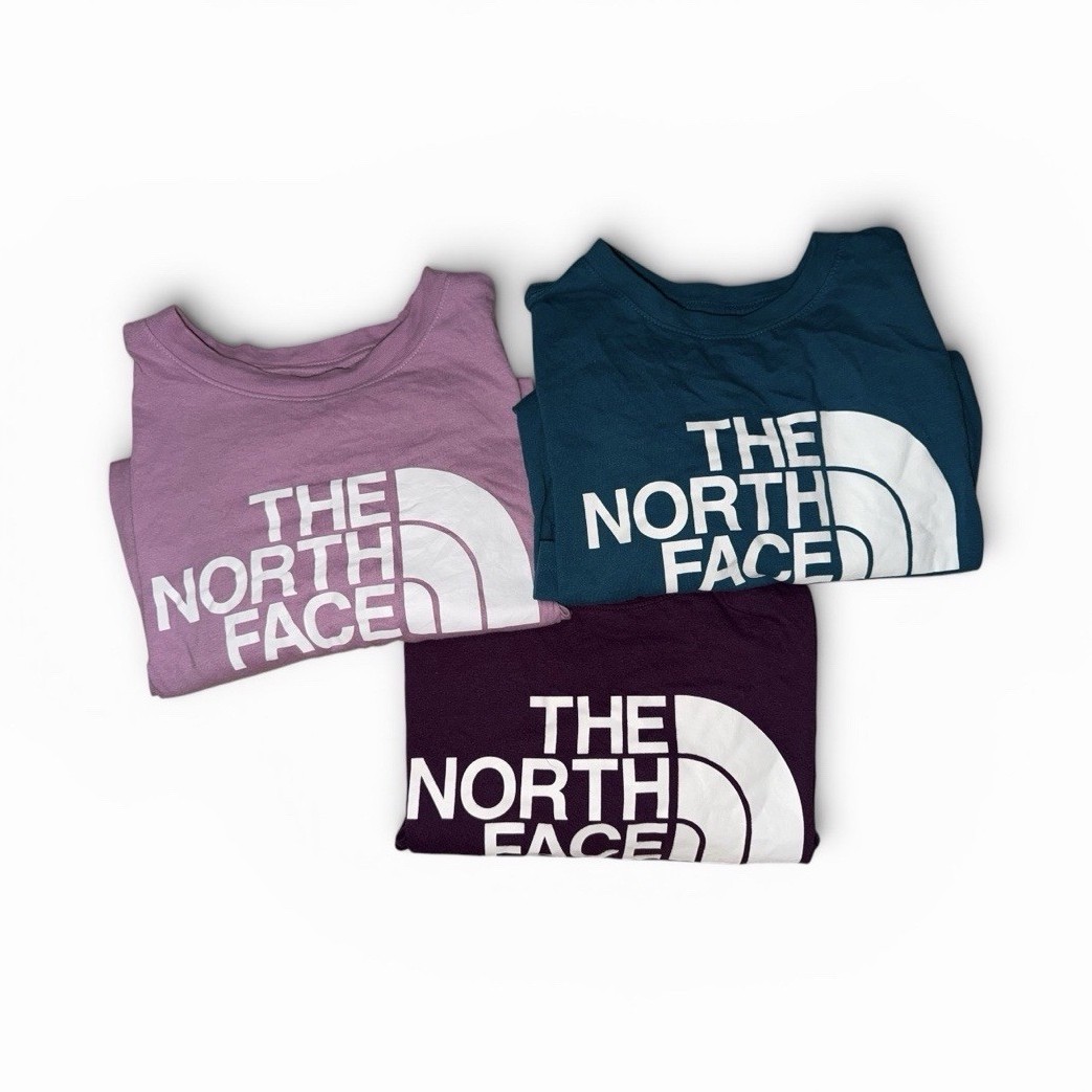 The North Face Women's Purple Blue pink Crew Neck Tee M set 3
