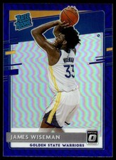 James Wiseman 2020-21 Donruss Optic #152 Purple Warriors Basketball RC