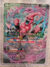 PRE-RELEASE Majin Bu Unadulterated Might Foil Dragon Ball Super CCG Card Promo 