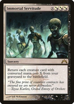 + Immortal Servitude near mint englisch Gatecrash Rare MtG Magic the Gathering +