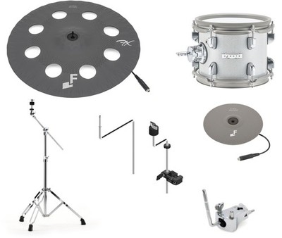 Efnote Expansion Pack 2 8'' Tom Pad Tomklammer 17'' Effekt Becken Splash Ständer