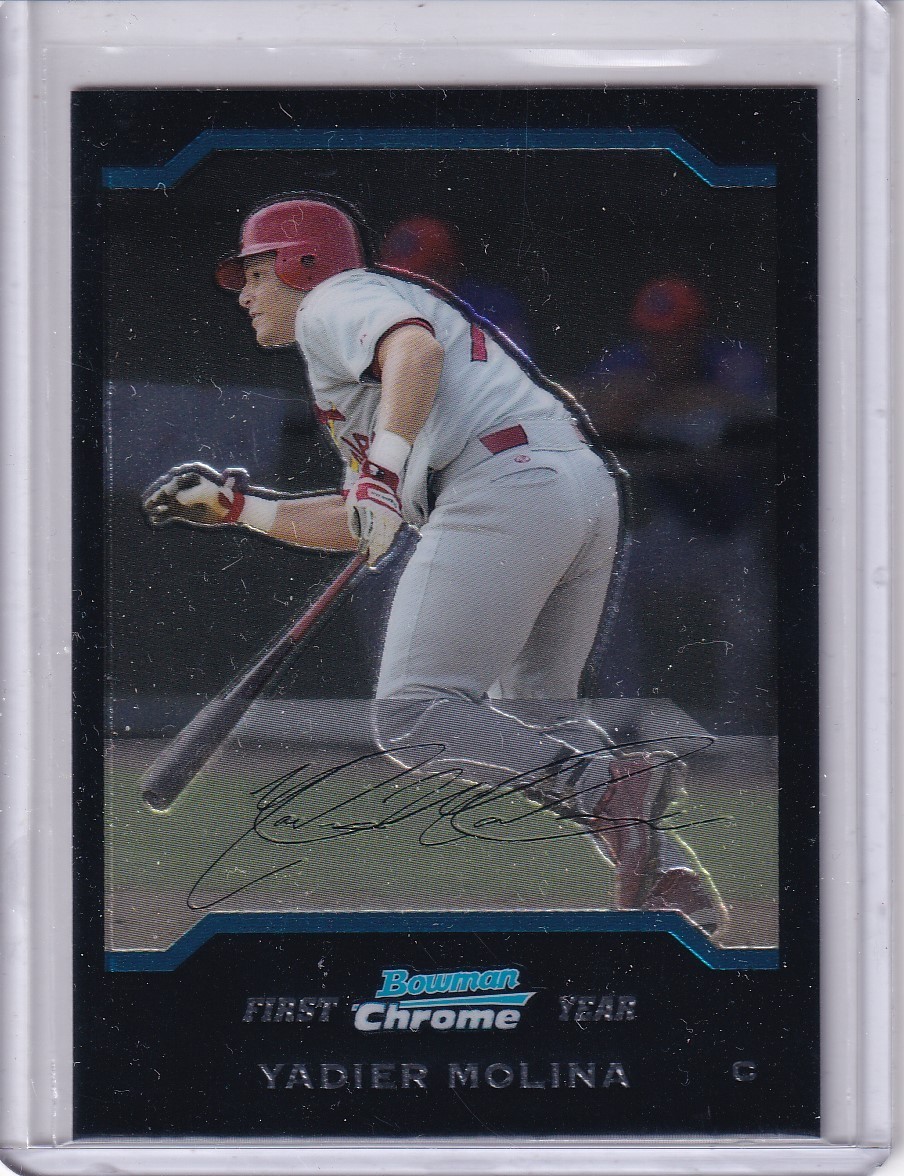Yadier Molina Rookie St Louis Cardinals 2004 Bowman Chrome #301 RC