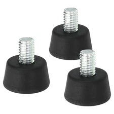 Universal 3/8" x 1.3" Rubber Tripod Feet, 3 Pack Anti-Slip Tripod Replacement