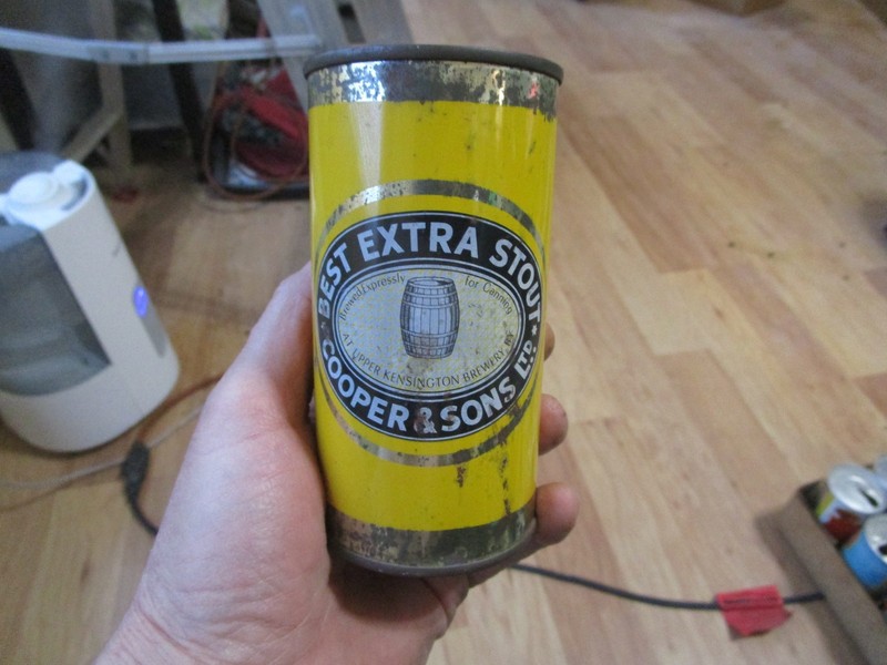 Old Cooper & Sons Best Extra Stout 13-1/3 Oz. Flat Top Beer Can Australia