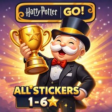 Stickers MonoPoly G0 1-6   All Stickers Available FAST DELIVERY