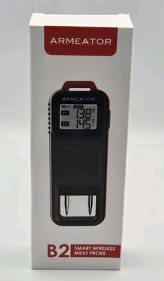 Armeator B2 Wireless Bluetooth Meat Probe Thermometer Smart Digital BBQ NEW