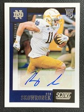 Ben Skowronek 2021 Panini Chronicles Score Draft Picks Rookie Auto RC #SA-BSK