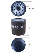 MAHLE Ölfilter Ø 65,2 mm (OC 1183) für Mazda Cx-5 3 2 6 Cx-3 Mx-5 Rf Cx-30 IV