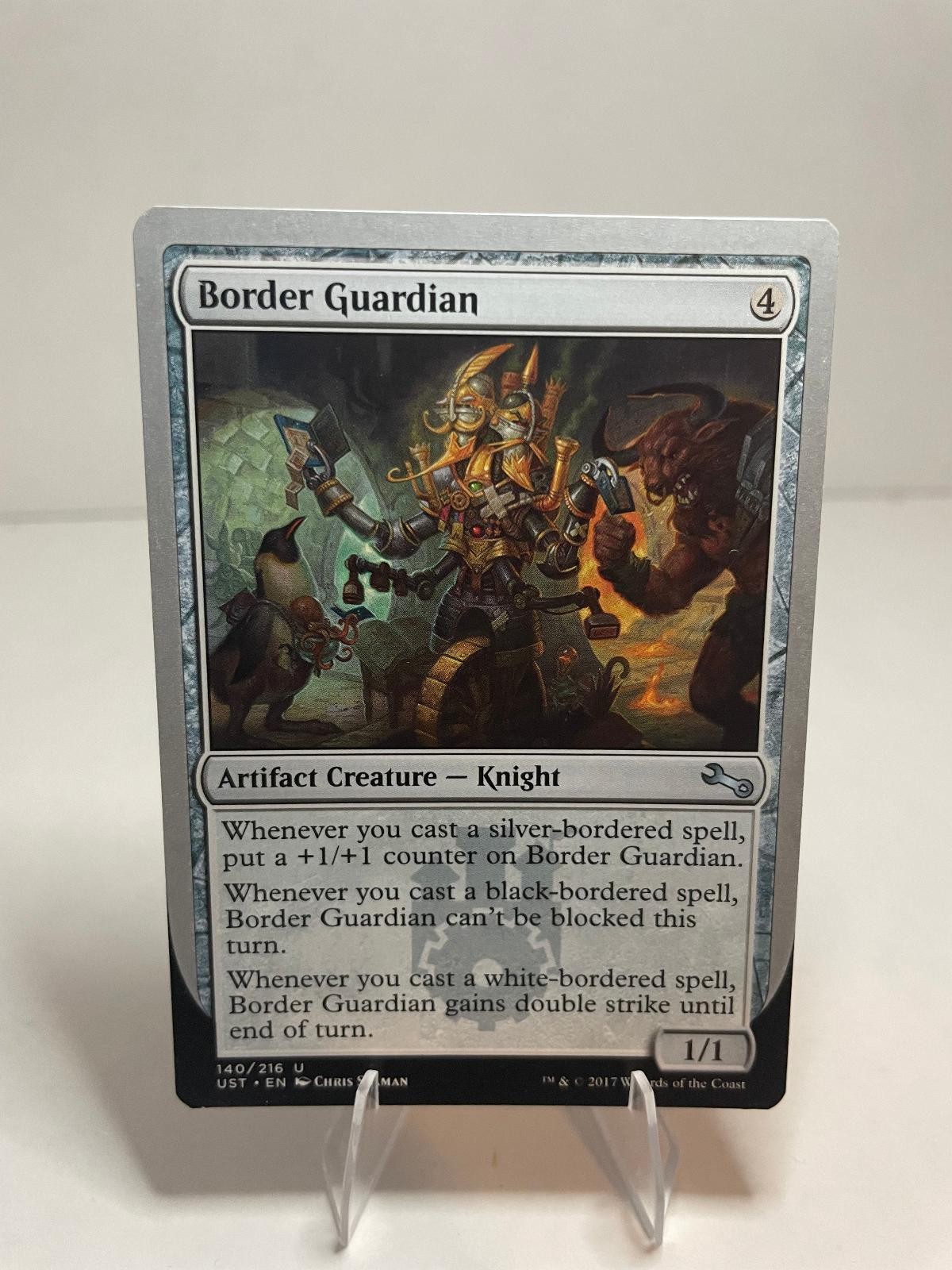 Border Guardian 140 Uncommon Unstable Magic: The Gathering Lightly Played
