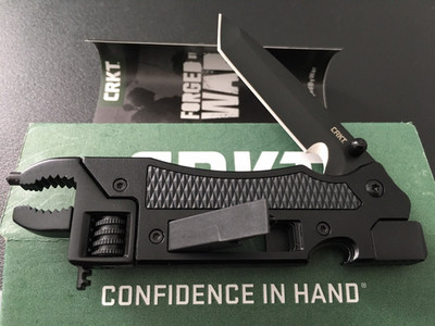 CRKT SEPTIMO Multi-Tool_Black Oxide_8Cr13MOV Tanto Blade_New In Box