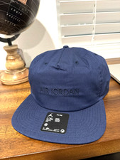 Air Jordan Pro Unstructured Flat Bill Hat Mineral Blue Size L/XL HQ9231 410 NEW