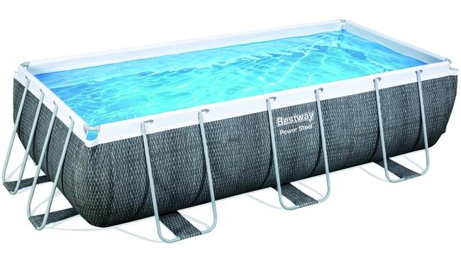 Piscina Bestway Power-Steel 56721 Rettang.rattan 404x201 CM