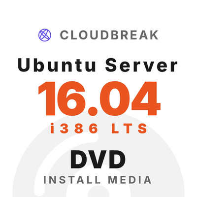 Ubuntu Server 16.04 i386 LTS Bootable/Live Install DVD NEW