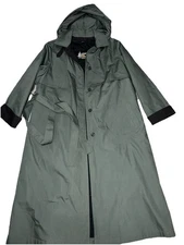 Vintage London fog Trench coat Green with insulated 3M liner. New No Tags