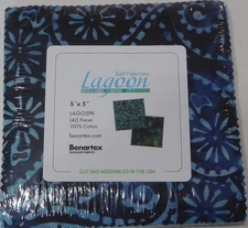 Bali Palettes Lagoon Charm Pack by Benartex