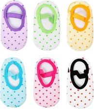 Baby Toddler Anti Slip Non Skid Socks with Grip for Infant Girls Slippers 6 Pair