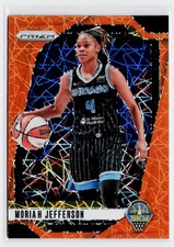 2024 Panini Prizm WNBA #131 Moriah Jefferson Orange Velocity Prizms