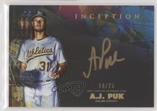 2020 Topps Inception Silver Signings Gold Ink 18/25 AJ Puk #SS-AP Auto 0g4