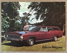 FORD FALCON ESTATE Car Sales Specification Leaflet 1970s AUSTRALIAN