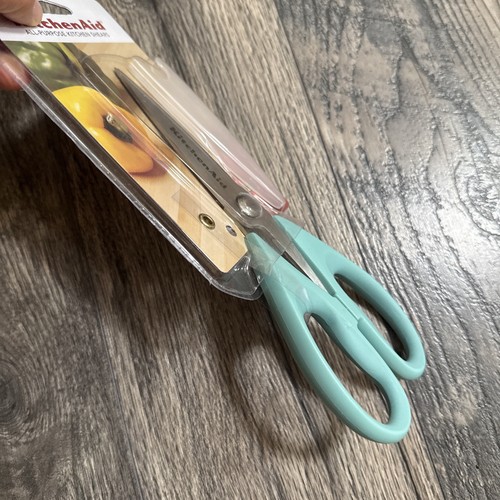 KitchenAid All Purpose Kitchen Shears Sky Aqua Blue HAQA new - Picture 4 of 4