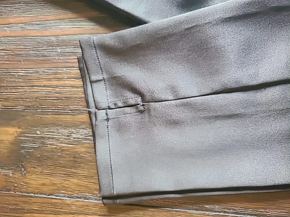 Pantalones de colección Talbots niños pierna recta negros satinados niñas talla 10 elásticos Foto 3 de 4