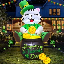 4FT St Patricks Day Inflatables Outdoor Decorotion, Happy Saint Patricks Day ...