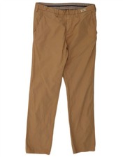 TOMMY HILFIGER Mens Slim Fit Chino Trousers W32 L32 Brown Cotton DI12