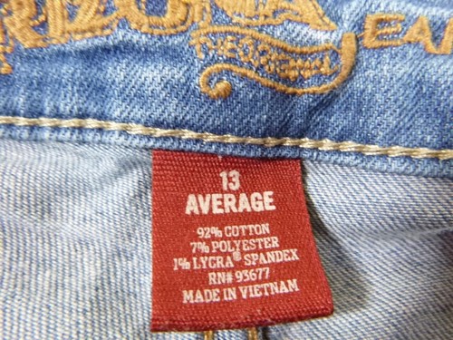 Arizona-Womens Jeans-Straight Leg Bootcut , Size 13 (32x31) Stretch Waist-Blue - Picture 9 of 9