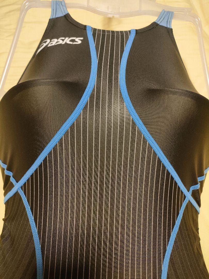 Asics Competitive Womens Swimsuit Tliner Size M Black TLINER