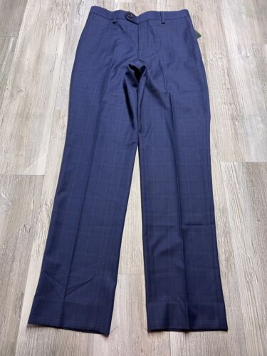 Lauren Ralph Lauren Girls Dressy Suit Pants Bedgemont Blue Plaid Size 14Rx27 NWT