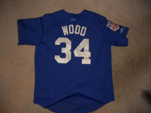 Chicago Cubs Jersey Majestic Diamond Collection #34 Kerry Wood Large Mesh Altern