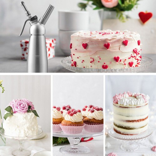 Sahnespender Kitchen Whipped mit 3 Tüllen Cremes Sahnebereiter Edelstahl 500ml - Bild 11 von 12