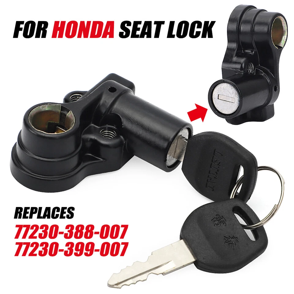 Cerradura de asiento para Honda CT70 CB125/200/350/400/500/650/550/750 MT125 XL175 GL1100 CL Foto 2 de 4