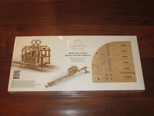 NEW SEALED UGEARS TRAM ON RAILS 3D MECHANICAL WOODEN MODEL CRAFT BUILDING SET 