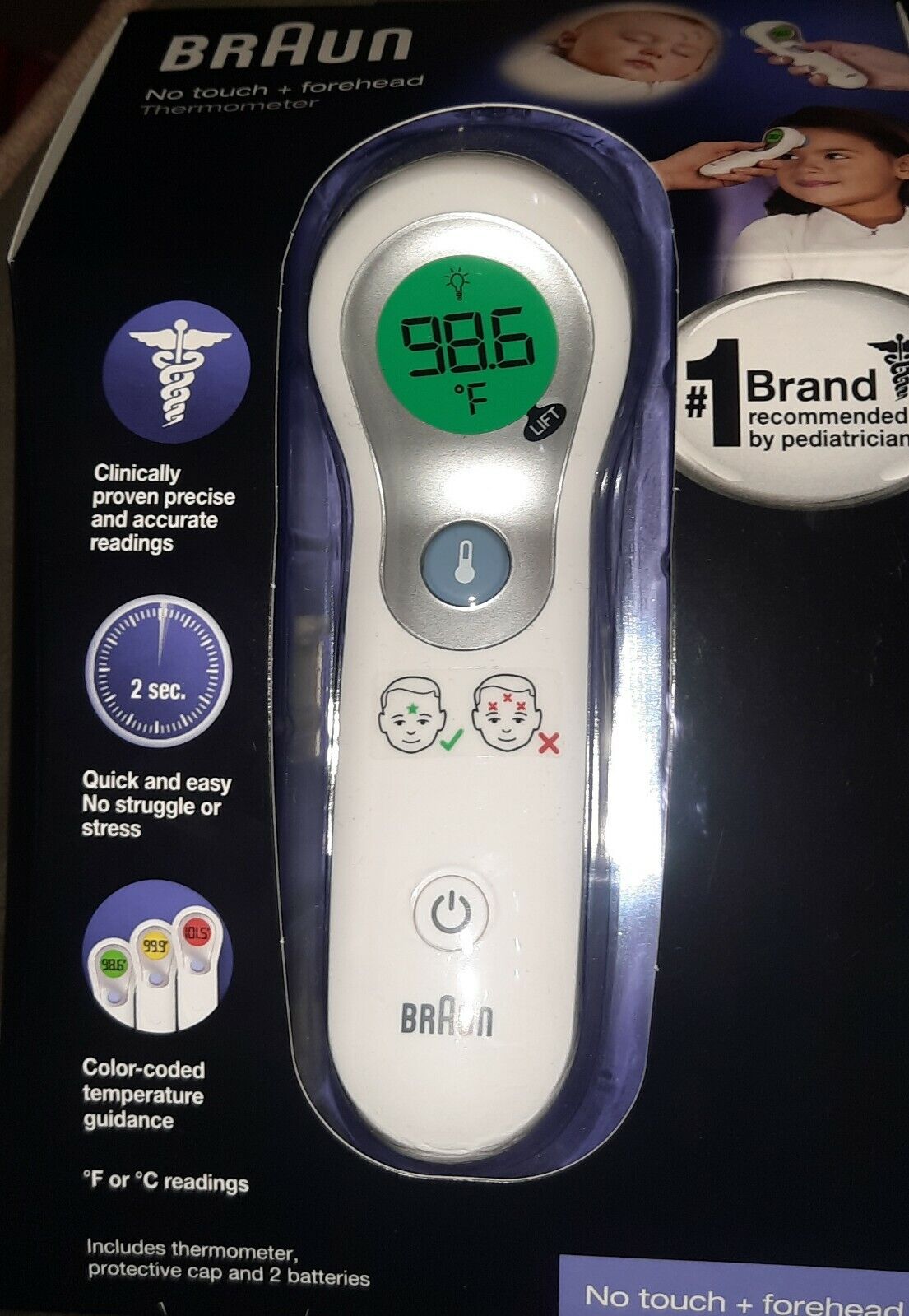 New Braun No Touch + Forehead Thermometer | eBay