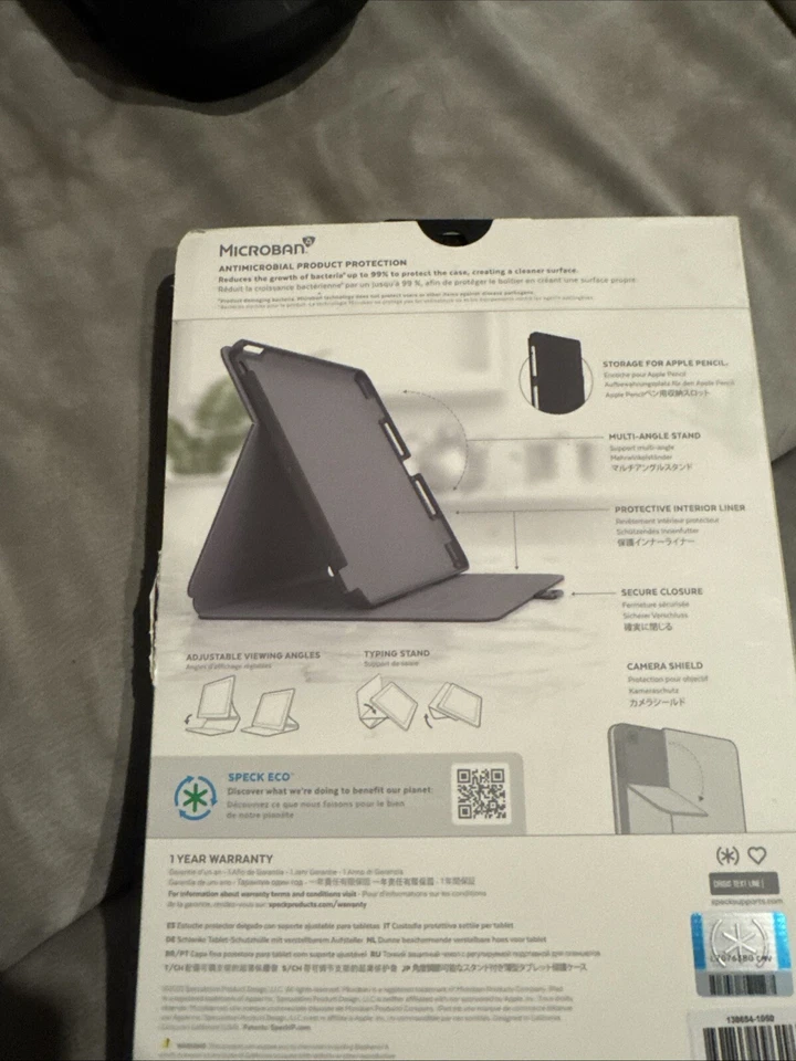 Funda Protectora Speck Balance Folio para Apple iPad 10.2-Negro iPad 9º/8º/7º Foto 2 de 2