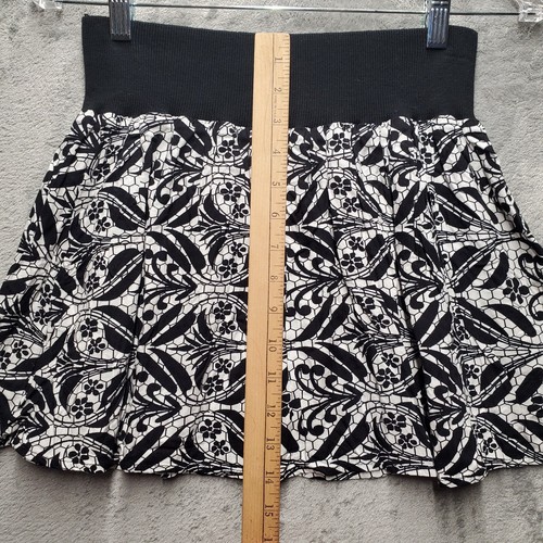Delias Skirt Womens Extra Small Black White ALine Mini Streetwear Skater 90s VTG - Picture 4 of 10