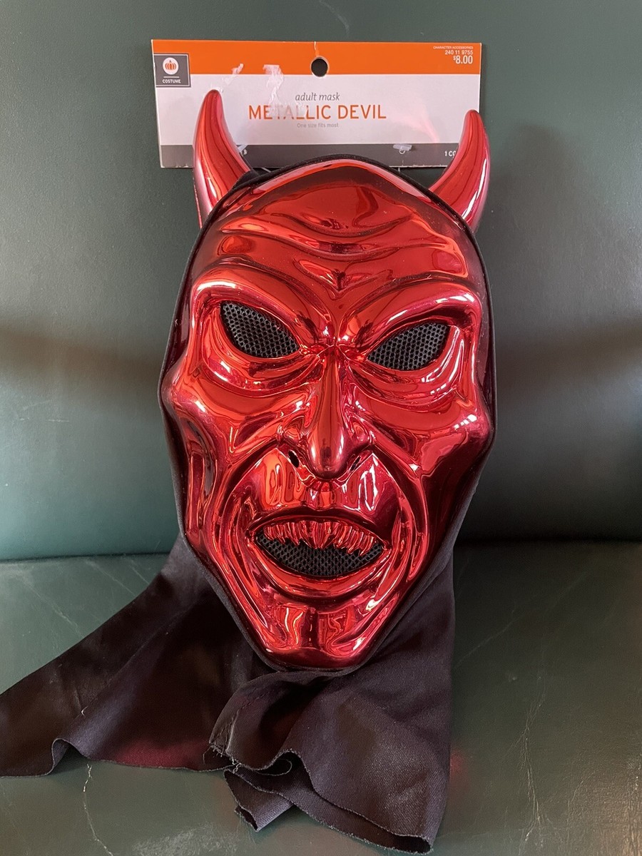 Metallic Red Devil Mask Adult One Size. New. 492401197555| eBay Metallic Red Devil Mask Adult One Size. New. 492401197555| eBay
