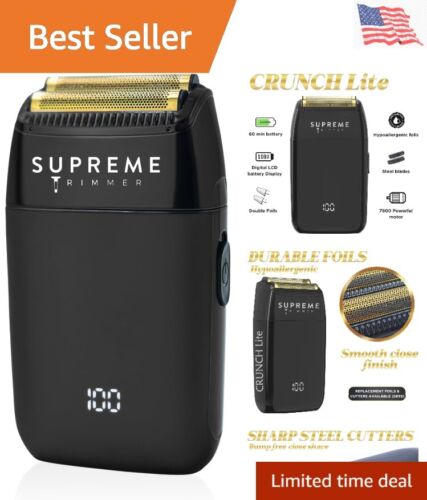 Rechargeable Foil Shaver for Men | Ultimate Close Shave, Cleaning Brush Included