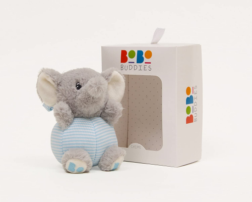 BOBO BUDDIES  - EDGAR THE ELEPHANT CHIME TOY - GIFT BOXED **NEW**
