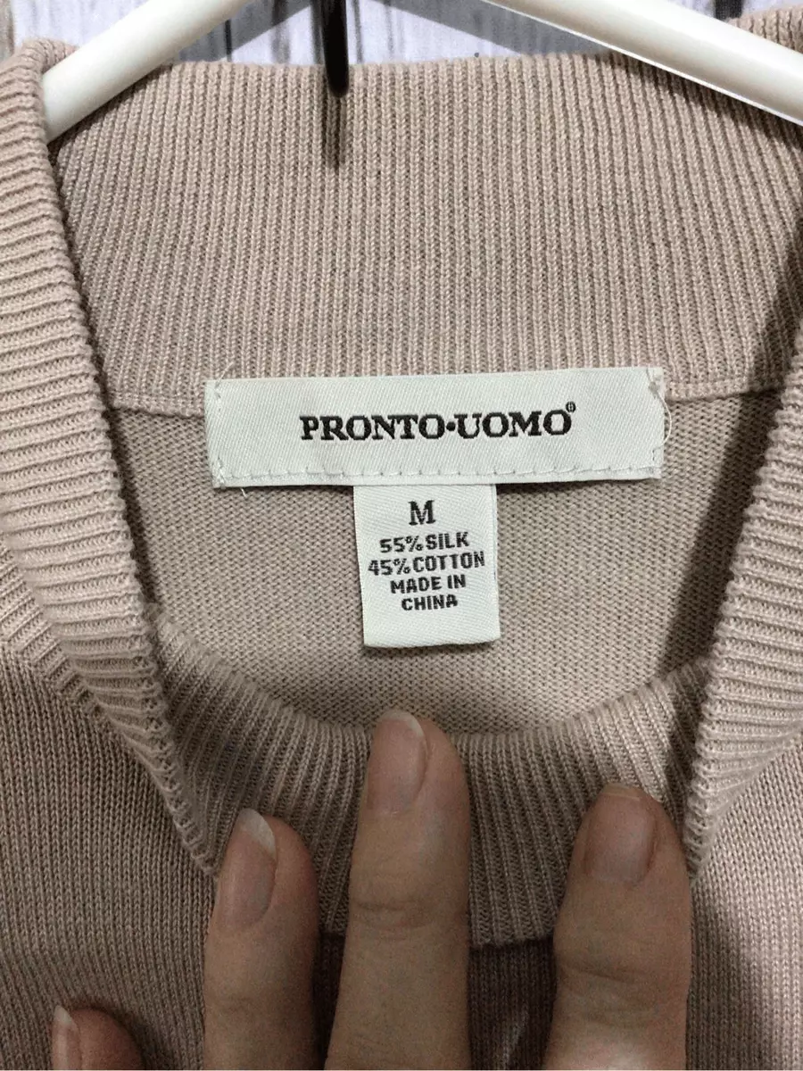 Pronto uomo top mock neck sweater