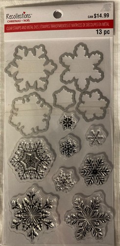Recollections Christmas Clear Stamp & Metal Die Sets YOU CHOOSE FROM MANY STYLES - Picture 19 of 38