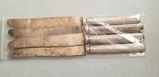 4 ANTIQUE COLLECTIBLE KNIVES,9.5" SOLID, WM ROGERS MFG CO.SILVER PLATE