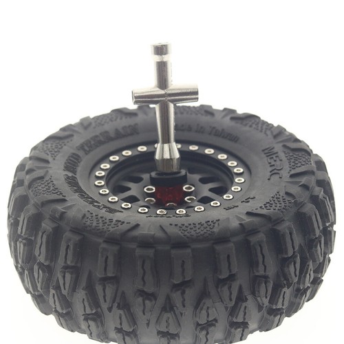 4X Aluminum Alloy RC Car Wheel Rim Center Caps M4 Nut for Axial 1:10 RC Car TRX4 - Picture 10 of 16