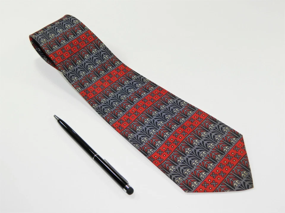 Men's Vintage Silk VAN HEUSEN ORIGINAL ROCKABILLY SWING 1930's 1940s Silk Tie  - Изображение 3 из 4