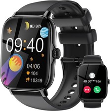 Smartwatch Uomo Funzione Telefono Orologio Watch per iPhone Samsung Huawei Tab