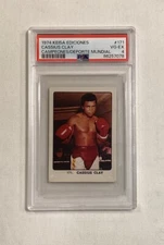 CASSIUS CLAY MUHAMMAD ALI 1974 KEISA CAMPEONES DEL DEPORTE MUNDIAL #171 PSA 4