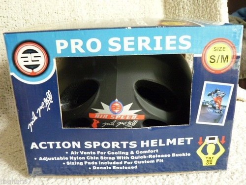 Air Speed Pro Series Mike McGill Adult Action Sport Helmet S/M Black - 第 1/3 張圖片