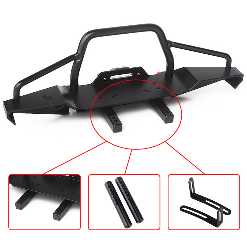 Metall LED Licht Lampen Dachträger für 1/10 RC Crawler Auto Traxxas
