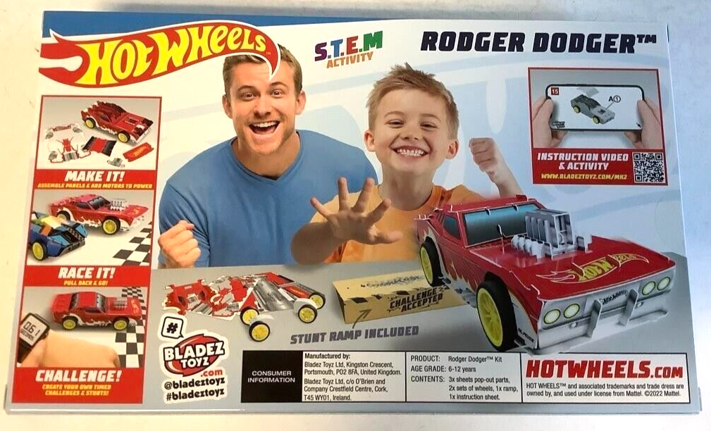NEW Hot Wheels BTMK15 Motor Maker Kitz RED RODGER DODGER 5